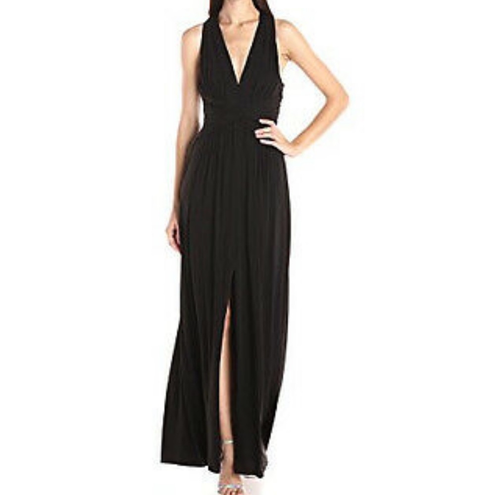 bcbgmaxazria black halter gown. Size 2.